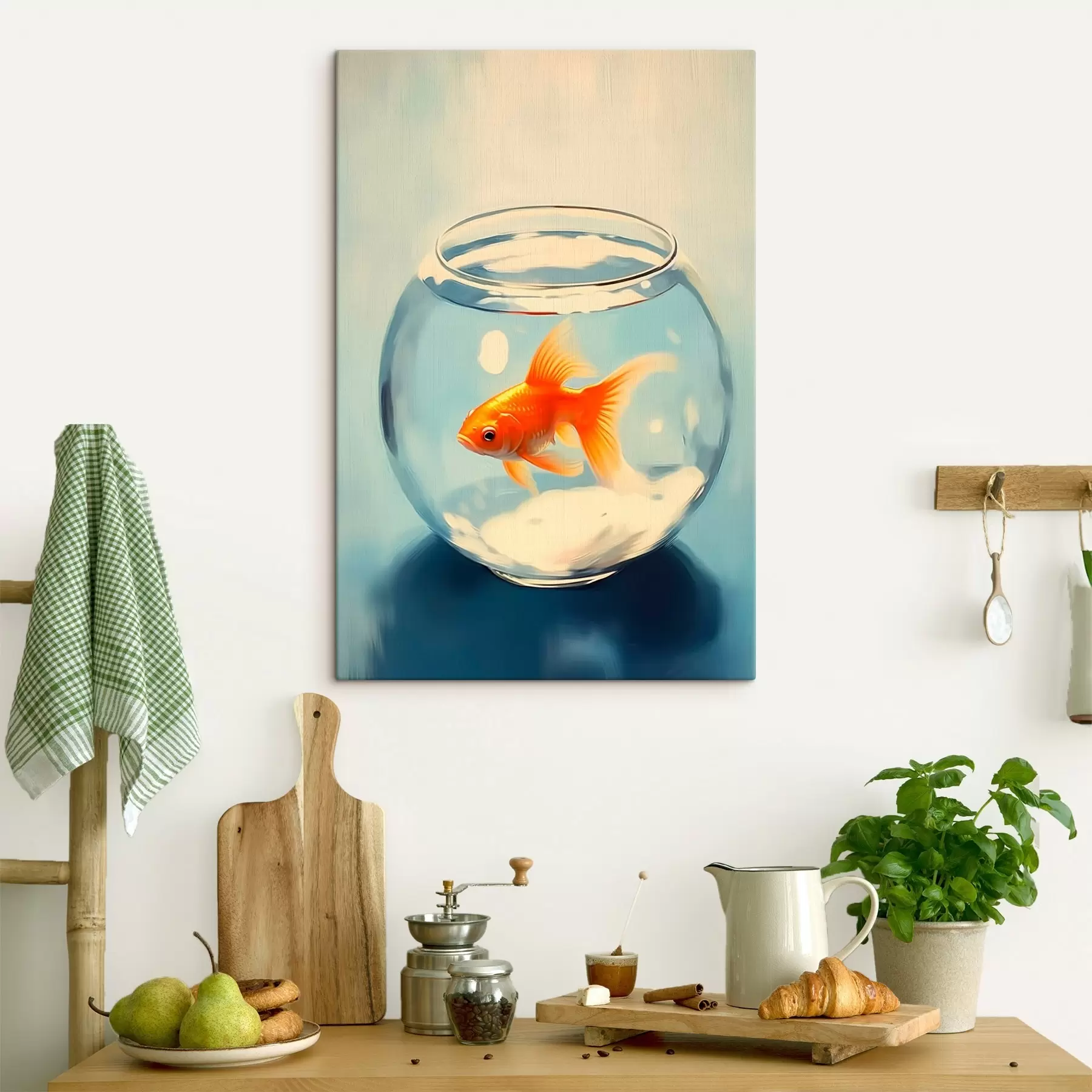 Tableau Poissons dans un aquarium s45314