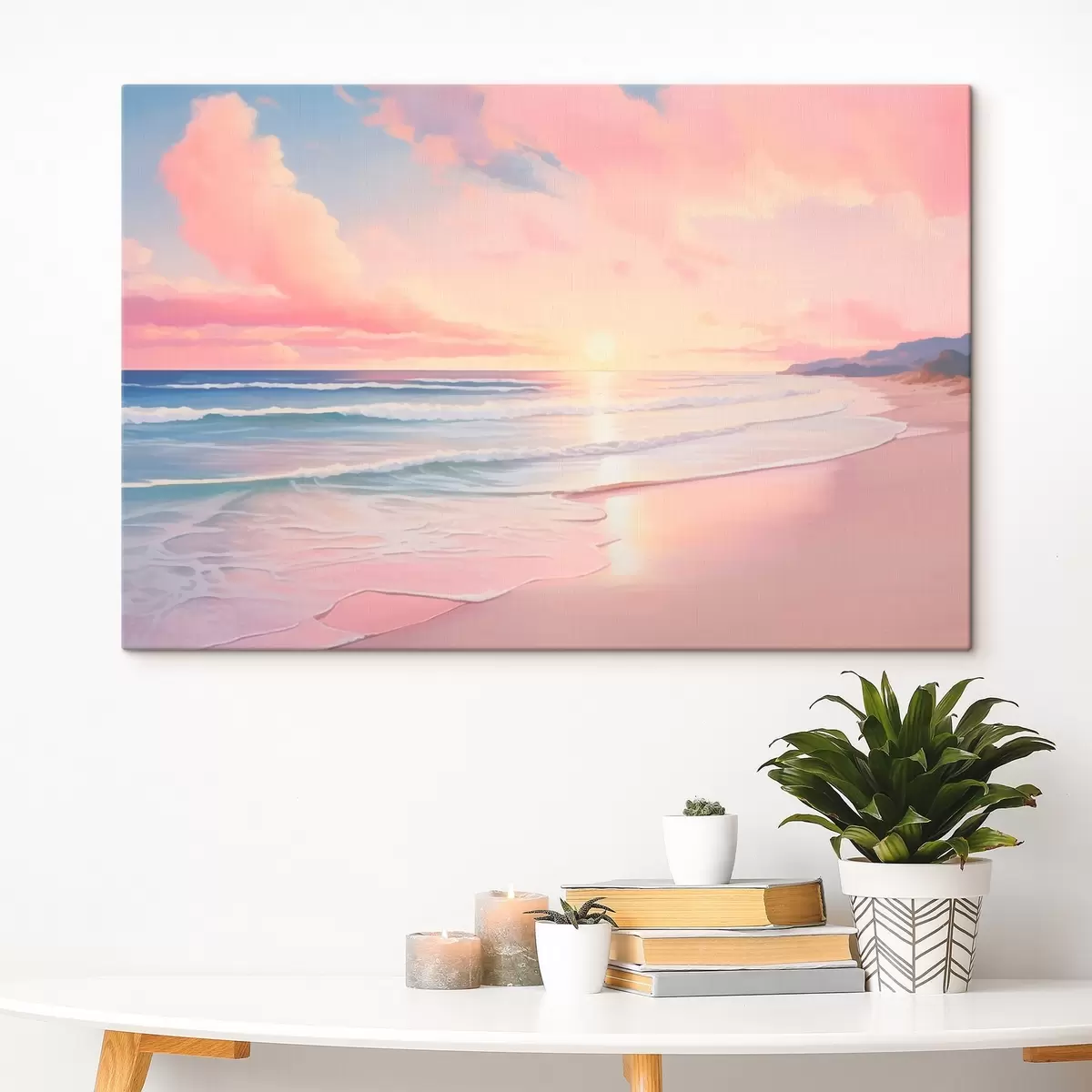 Tableau Bord de mer à l'aube s45317