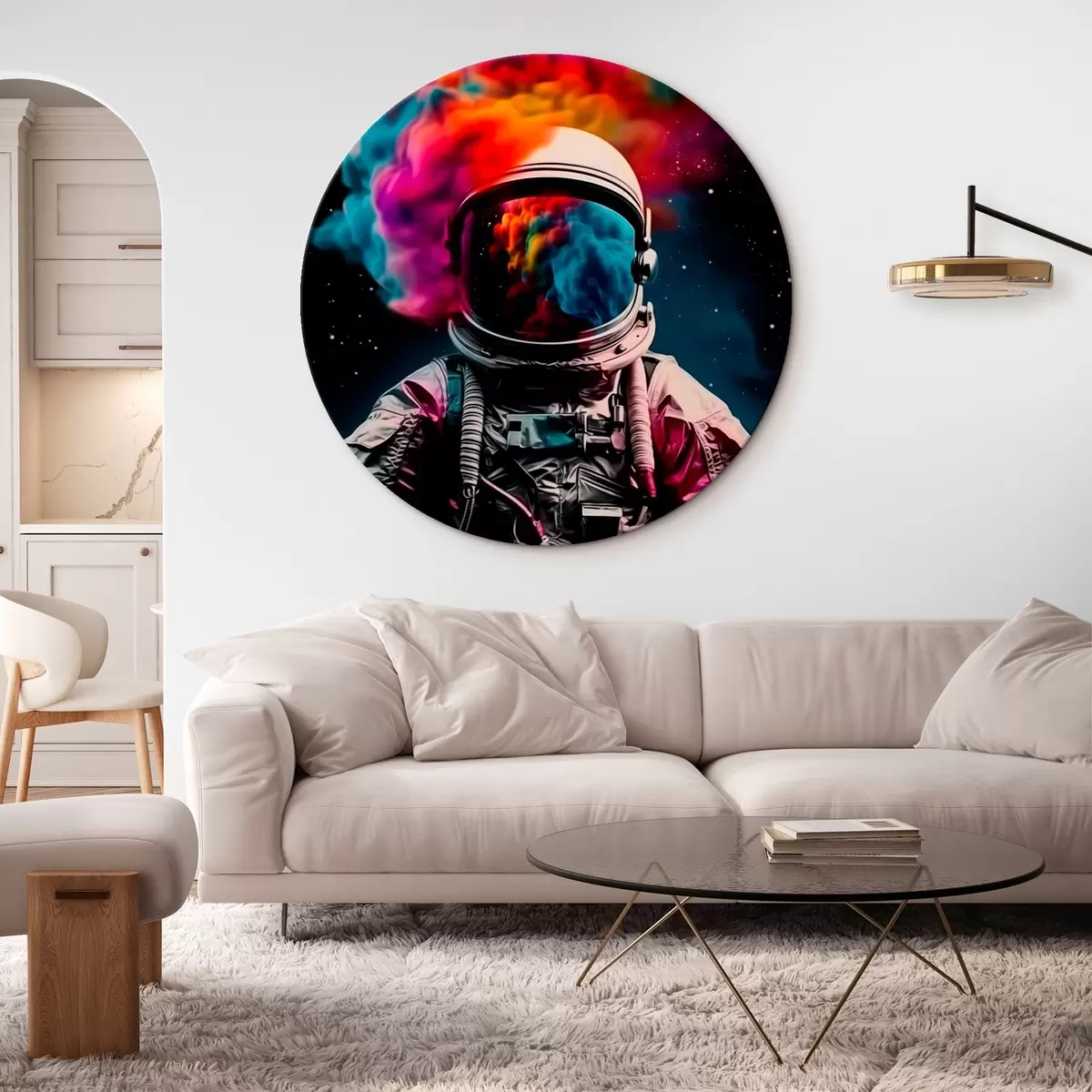 Tableaux rondes Astronaute r45326