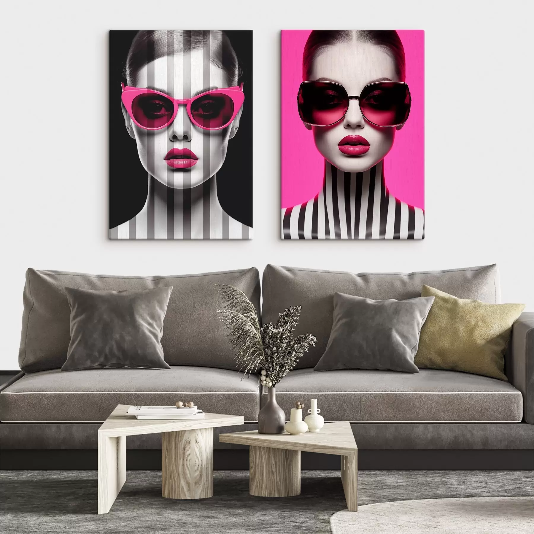 Tableau Portraits de mode m00583