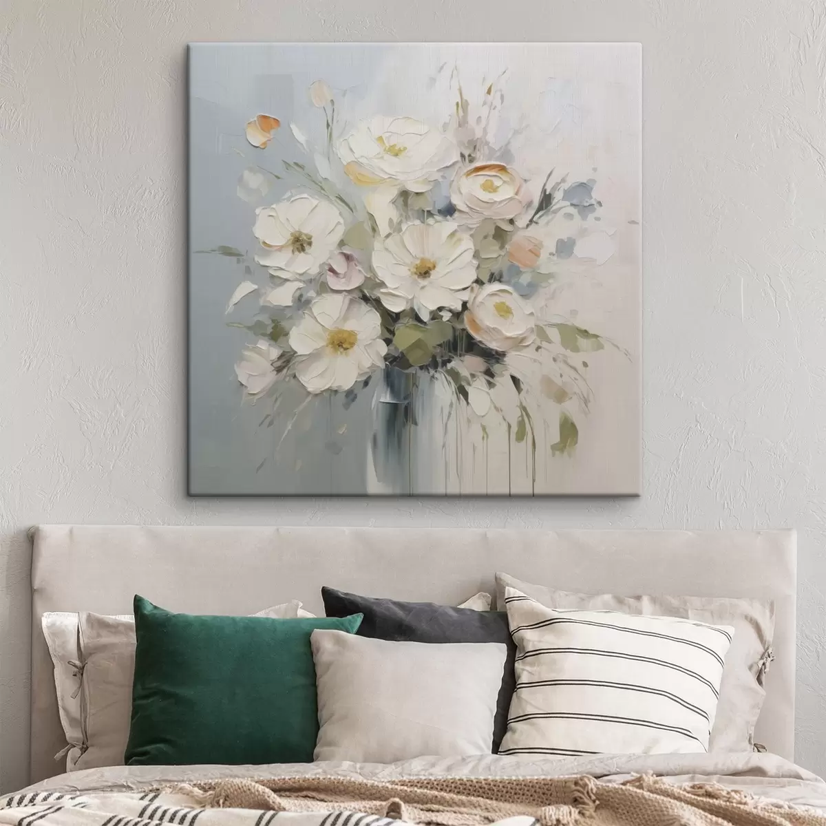 Tableau Peinture imitation bouquet de fleurs s45346
