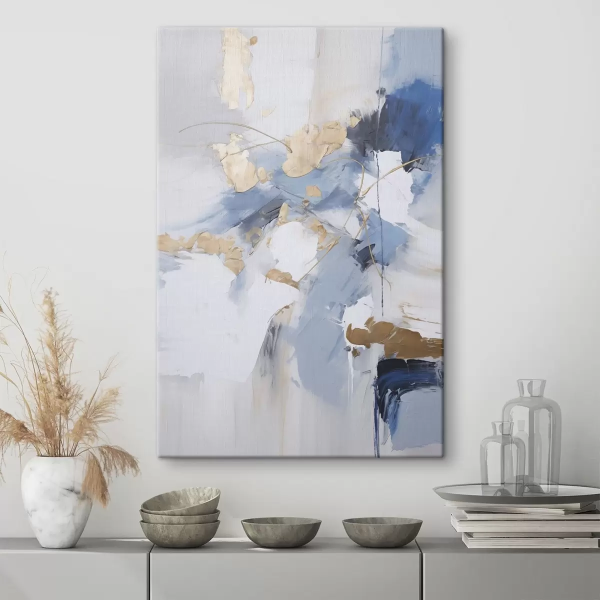 Tableau Abstraction imitation de la peinture s45348