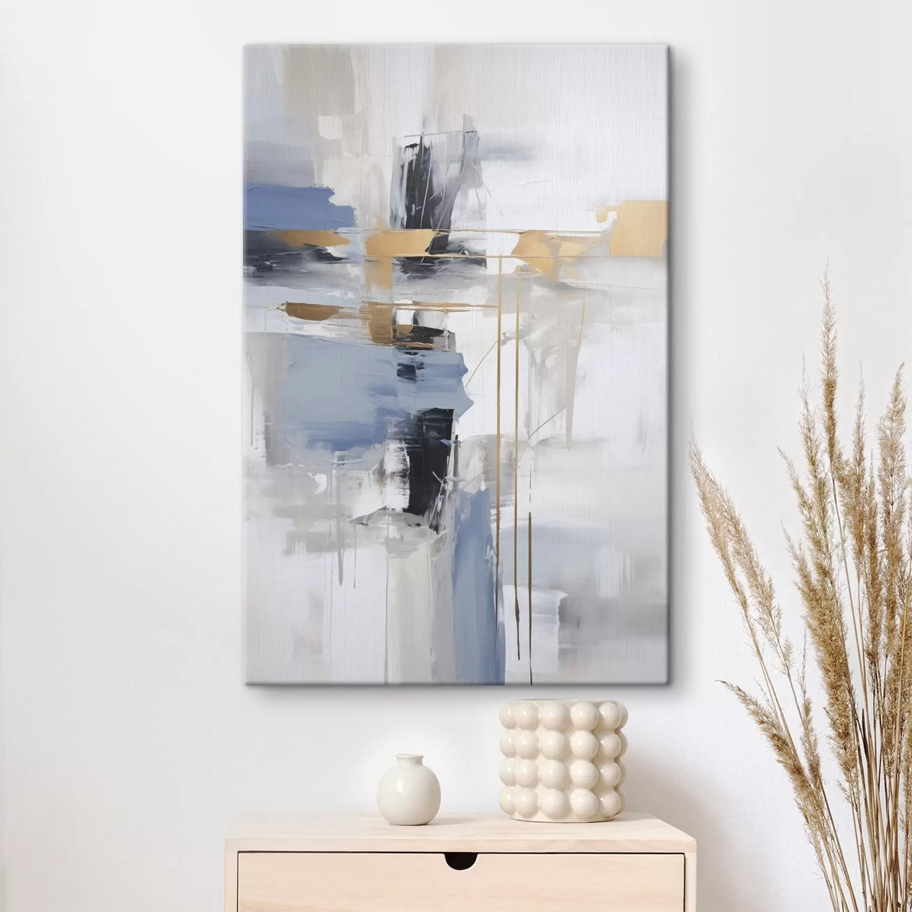 Tableau Abstraction moderne imitation de la peinture s45349