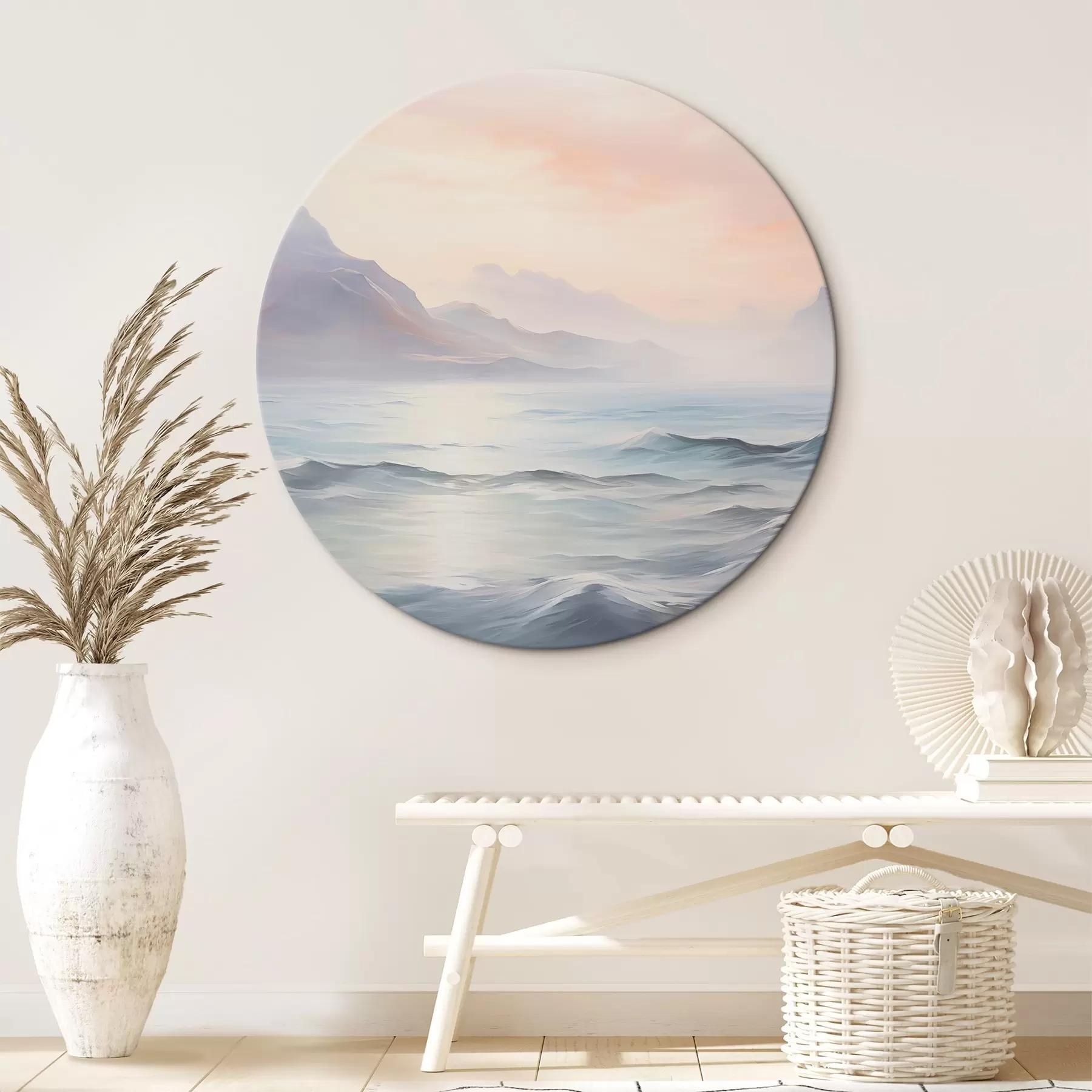 Tableau Lac près des montagnes imitation de peinture r45344