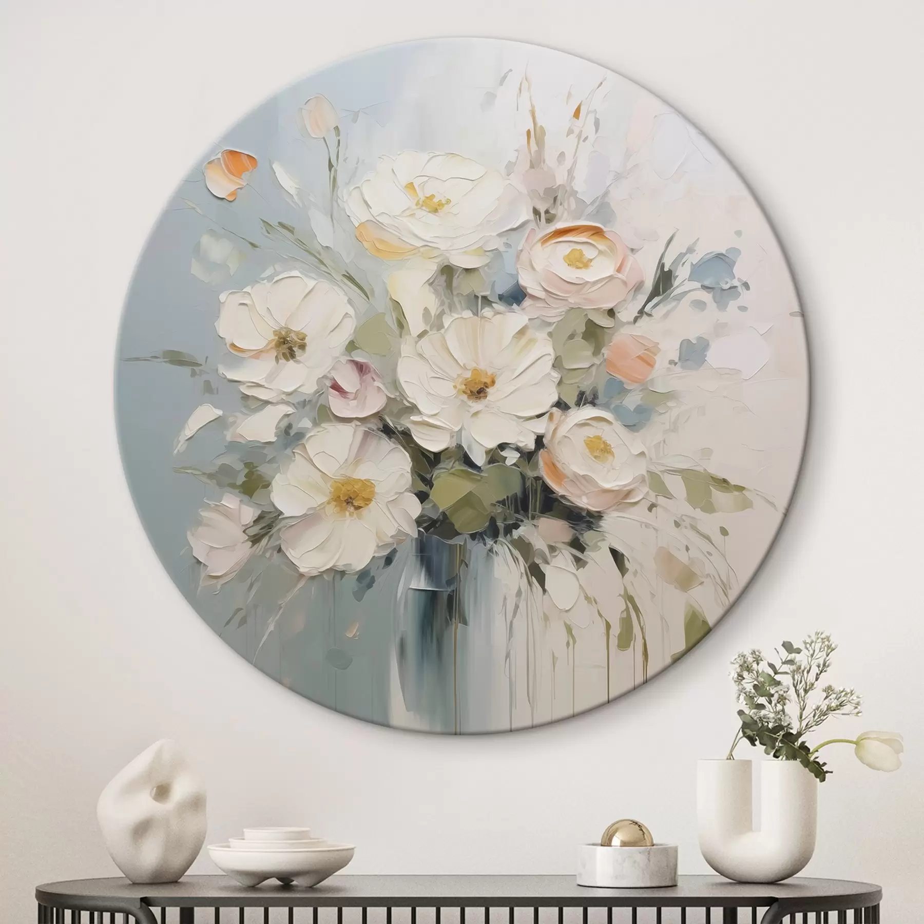 Tableau Peinture imitation bouquet de fleurs r45346