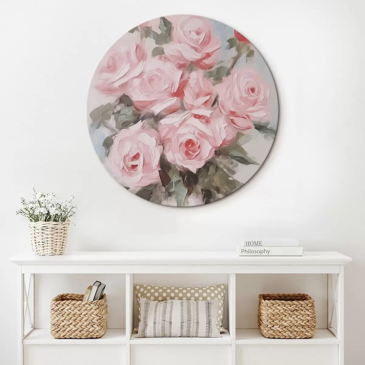 Tableaux rondes Bouquet de roses r45362