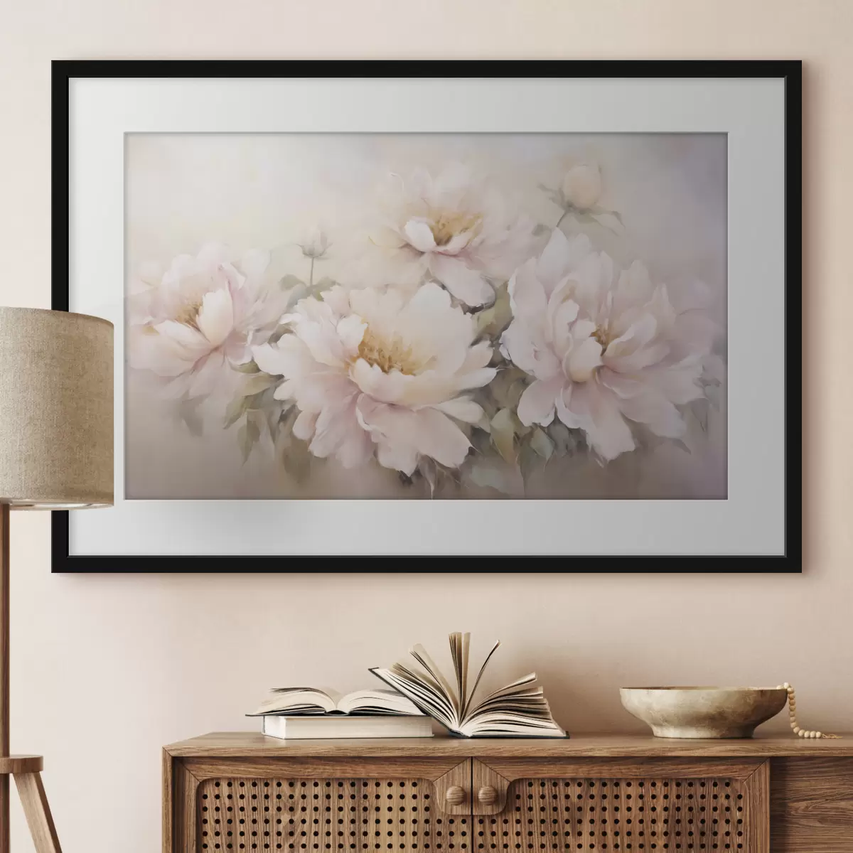 Poster Pivoines et sérénade f45345