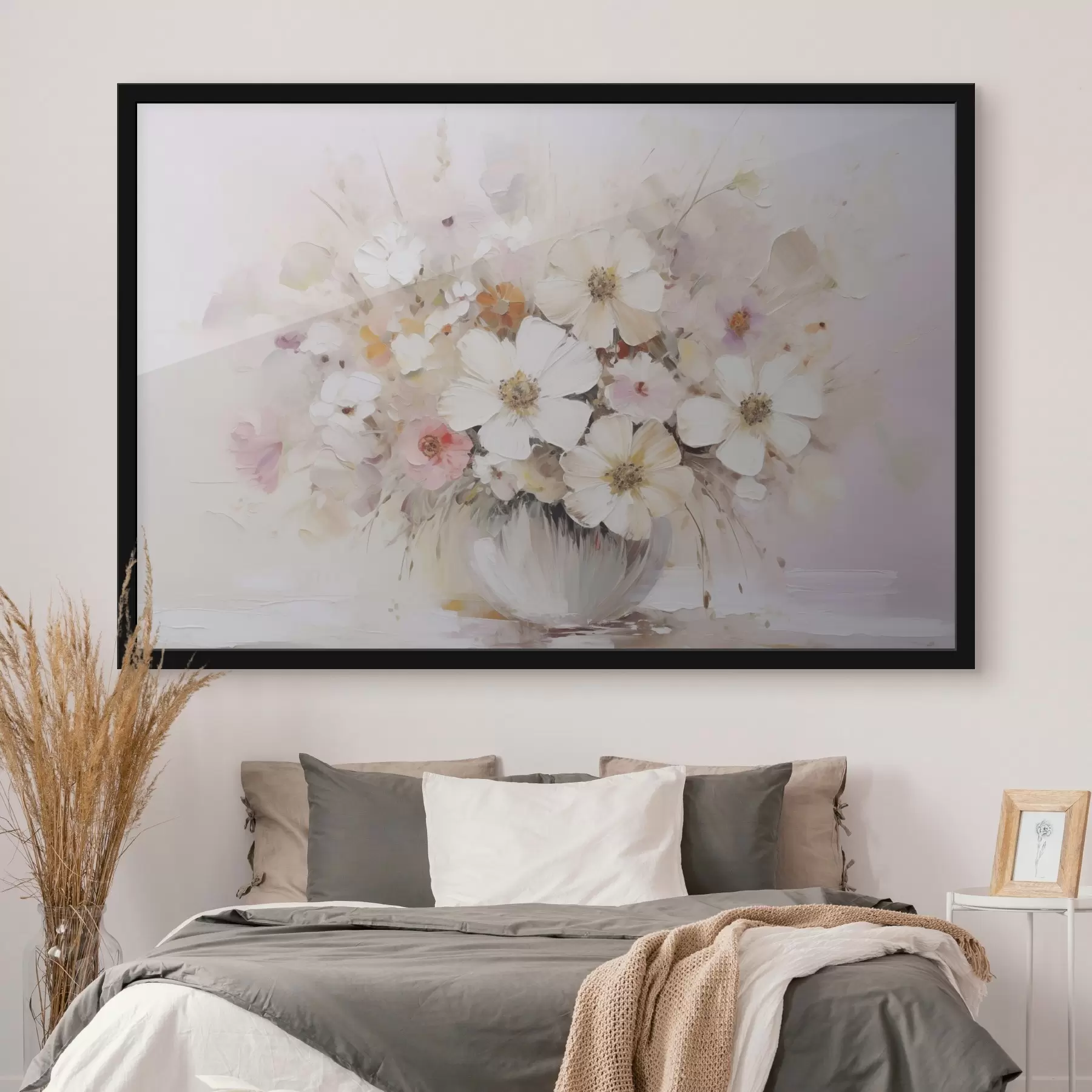 Tableau Bouquet délicat imitation peinture f45347