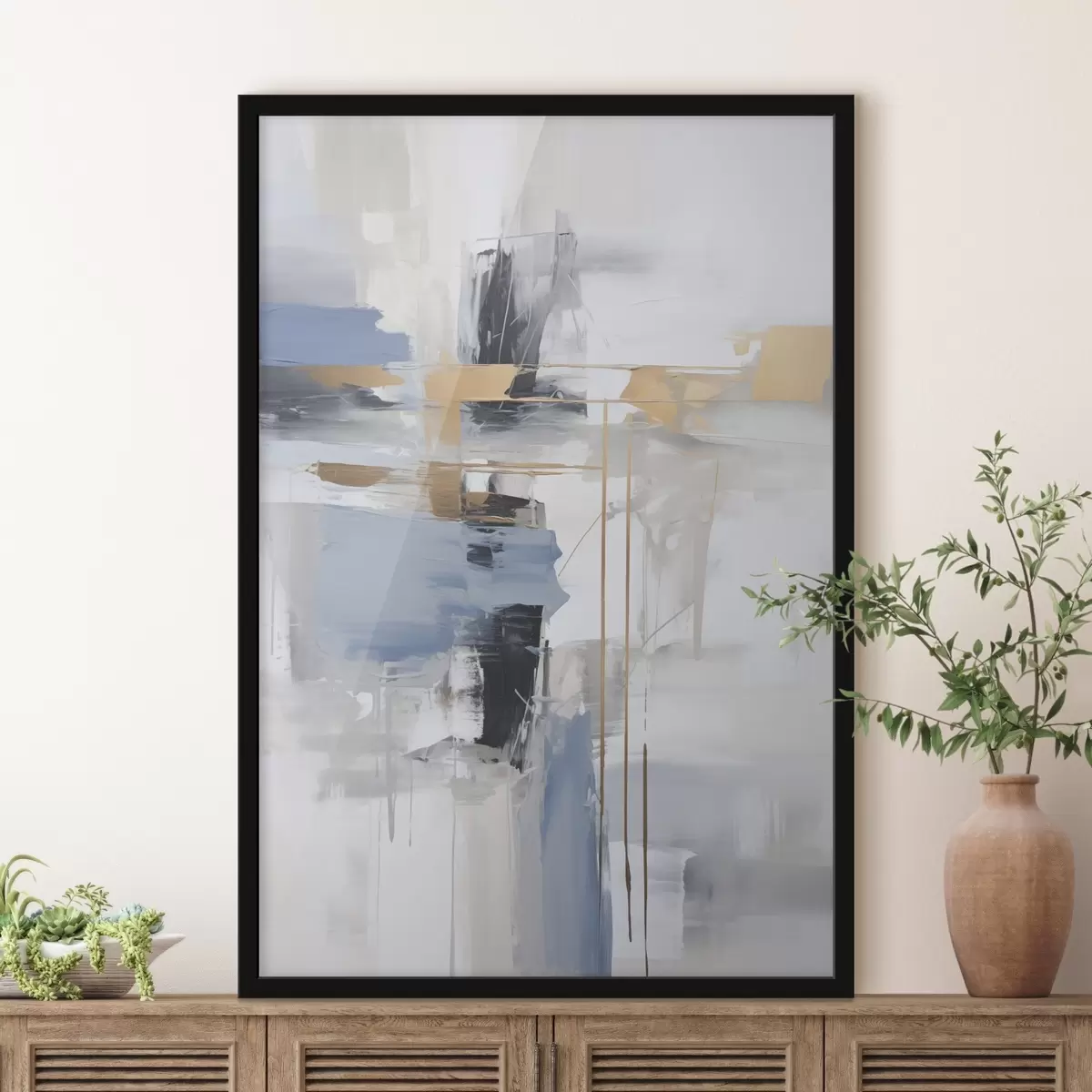 Poster Abstraction moderne imitation de la peinture f45349