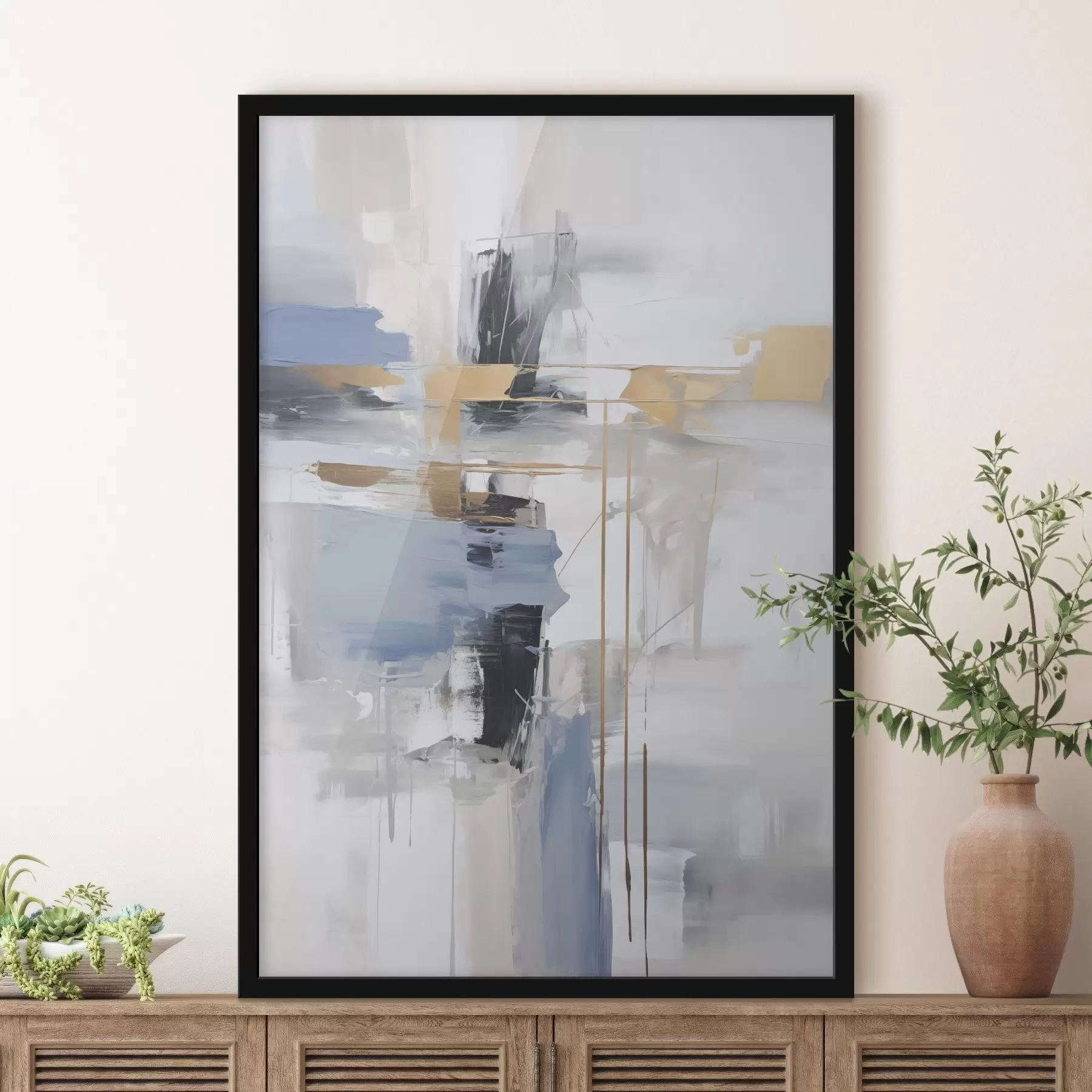 Papier peint Abstraction moderne imitation de la peinture f45349