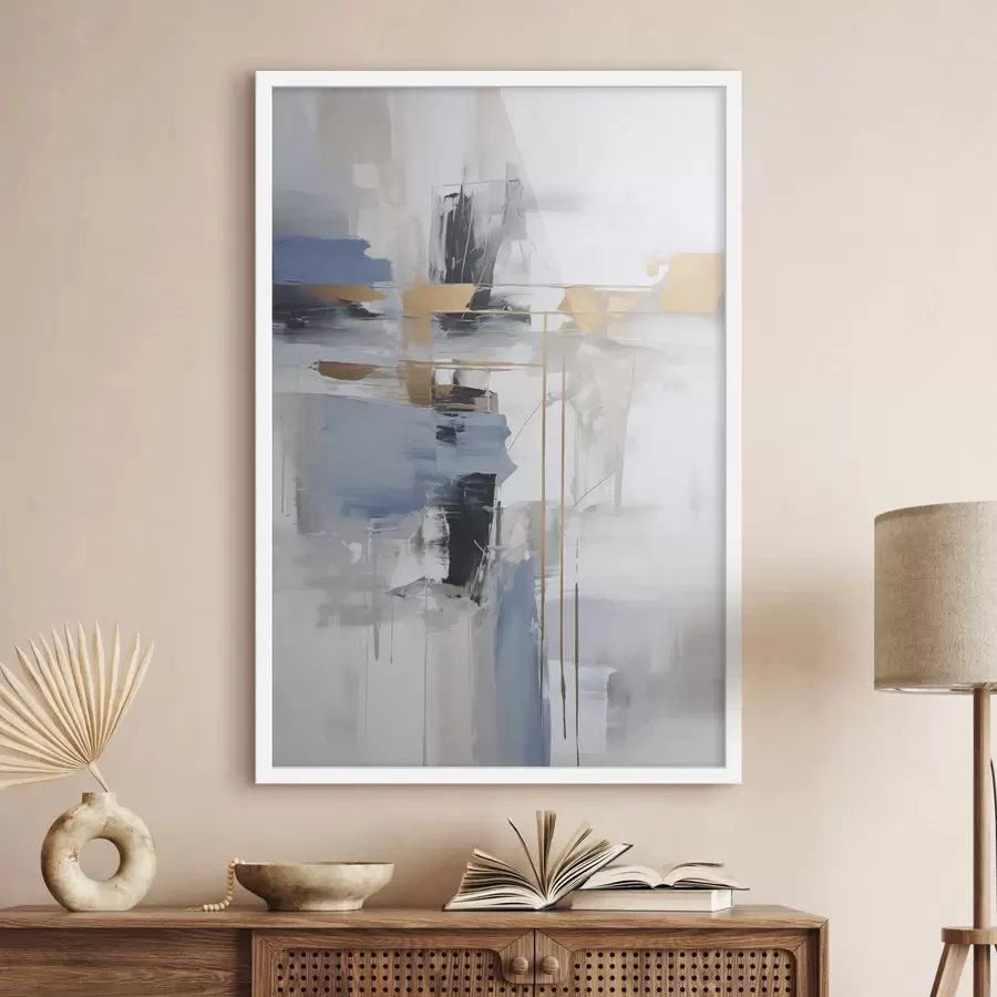 Papier peint Abstraction moderne imitation de la peinture f45349