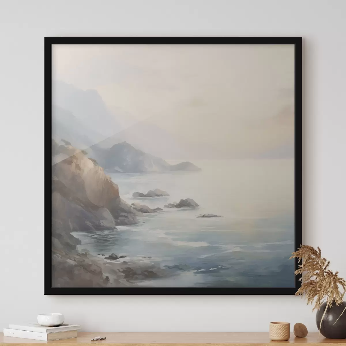 Poster Lac près des rochers f45351