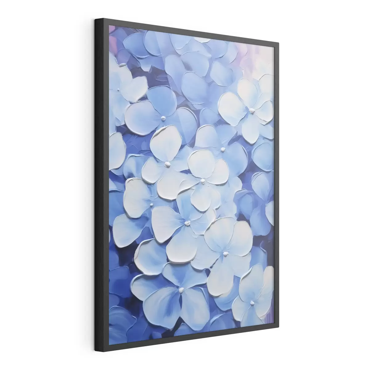 Poster Peinture imitation hortensia f45357