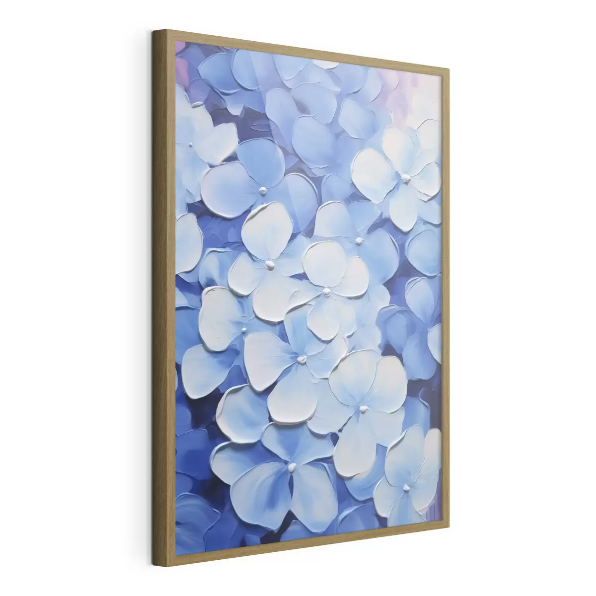 Poster Peinture imitation hortensia f45357