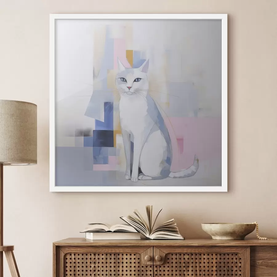 Papier peint Chat abstrait f45359