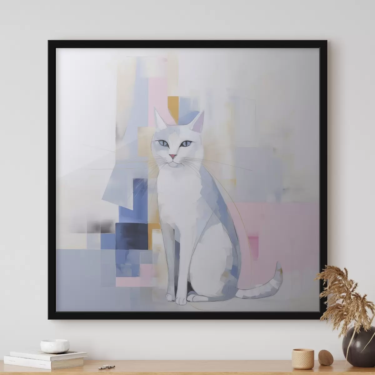 Poster Chat abstrait f45359