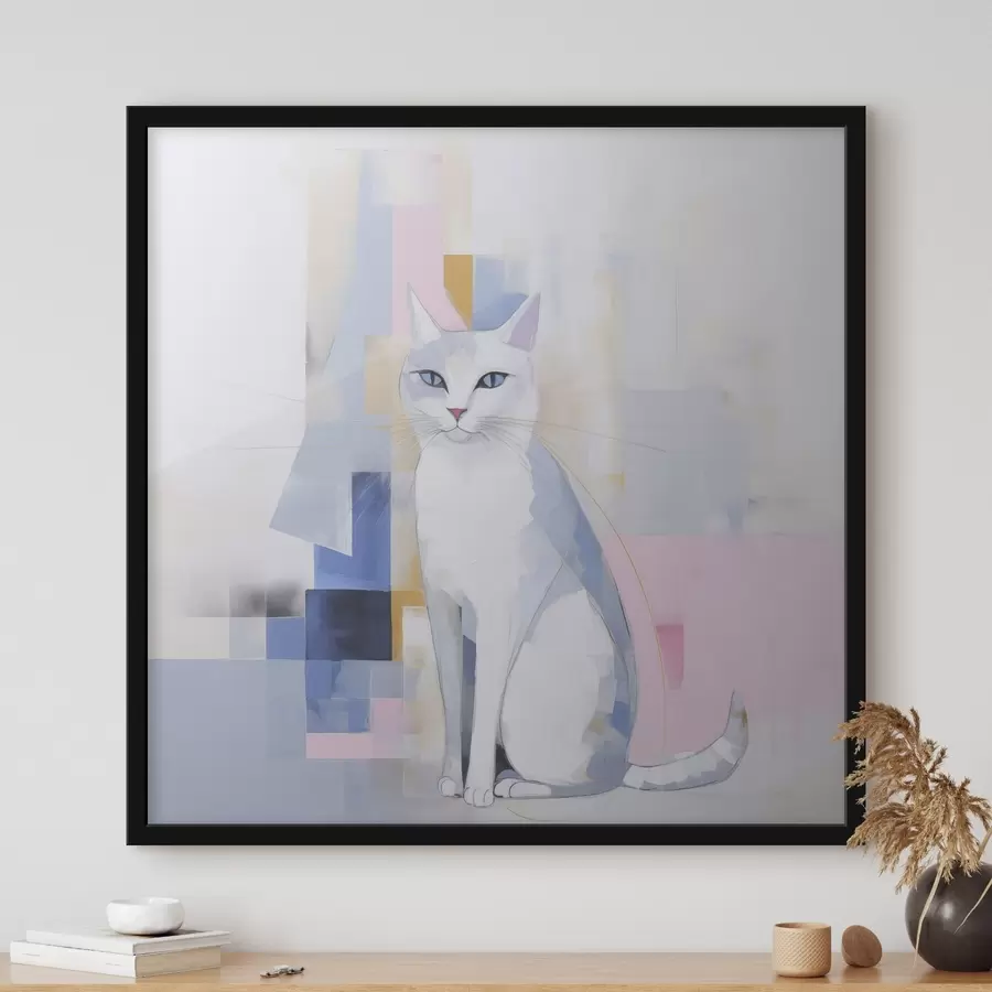 Papier peint Chat abstrait f45359