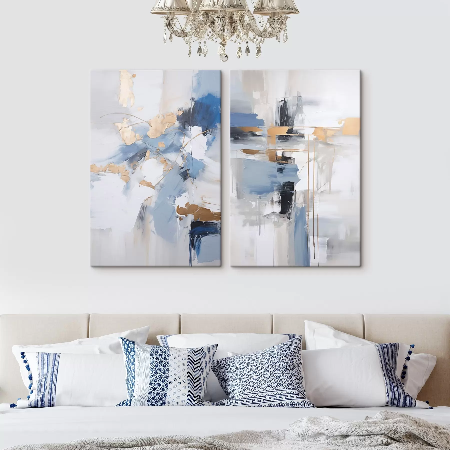 Tableau Abstraction moderne imitation de la peinture m00588