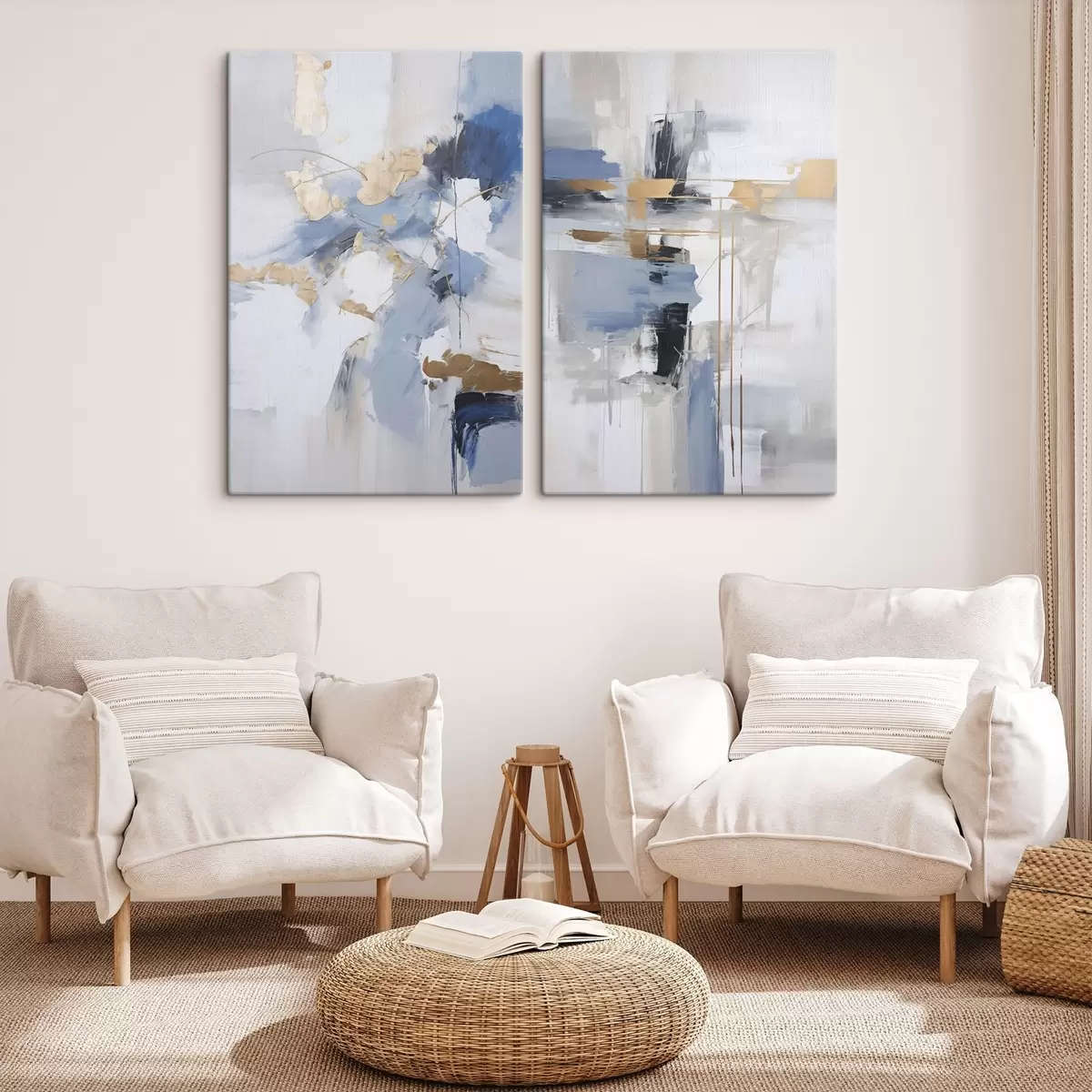 Tableau Abstraction moderne imitation de la peinture m00588