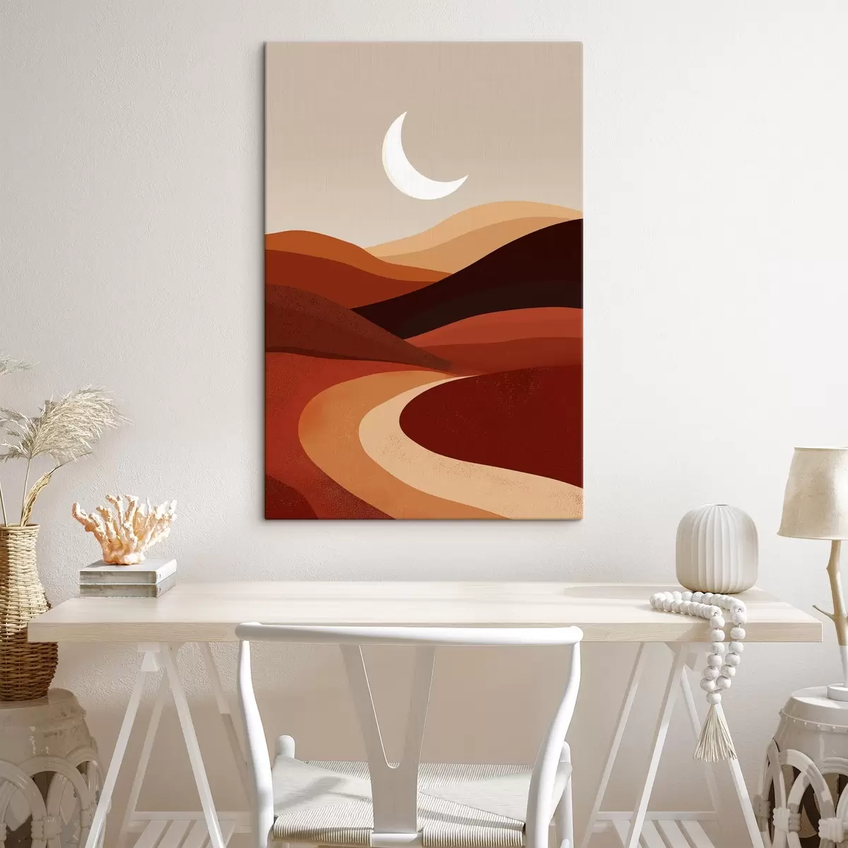 Tableau Soleil et montagnes s45393