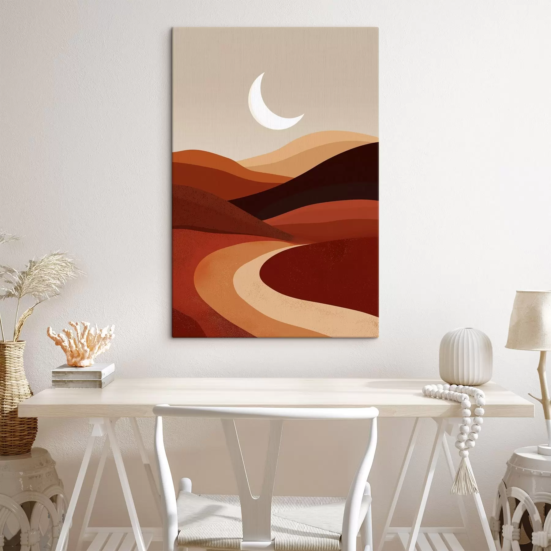Tableau Soleil et montagnes s45393