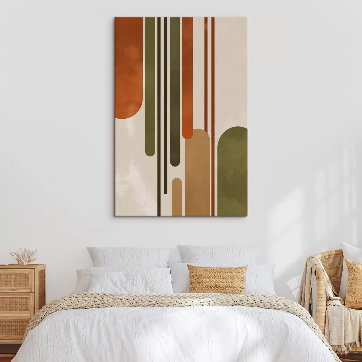 Tableau Abstraction multicolore s45397