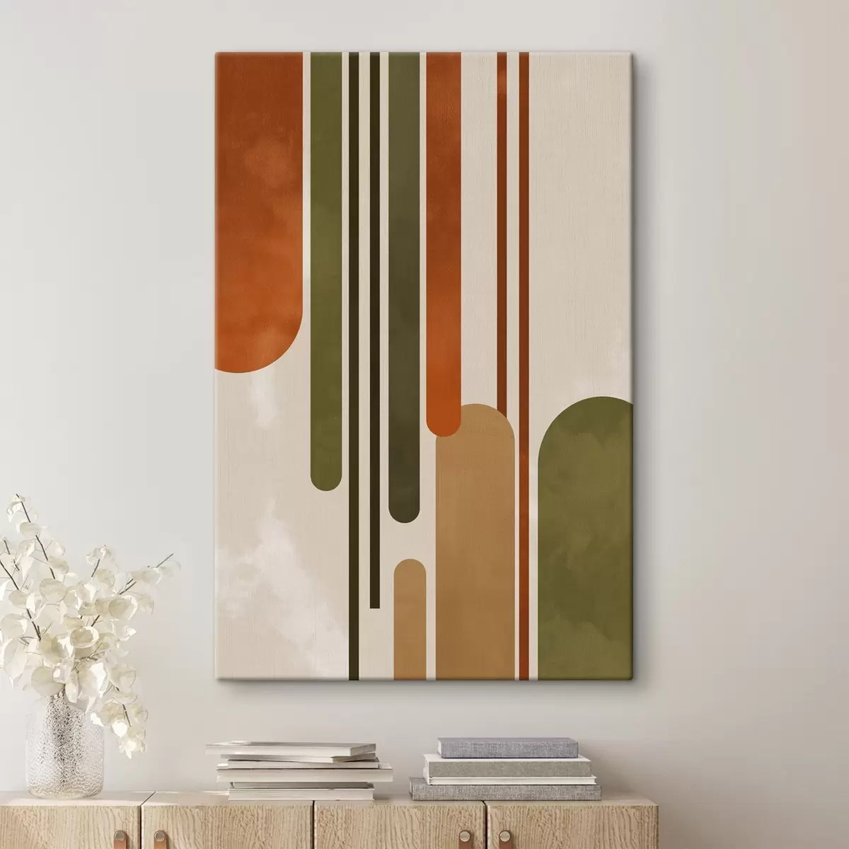 Tableau Abstraction multicolore s45397