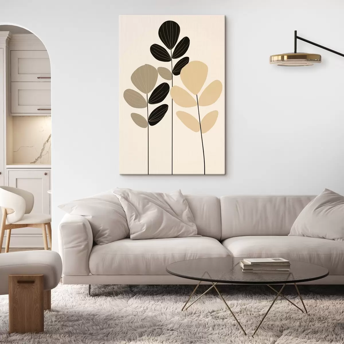 Tableau Illustration botanique minimaliste s45400