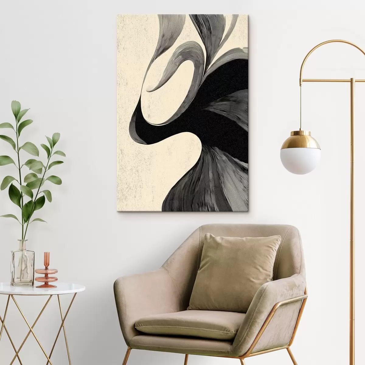 Tableau Danse des lignes s45414