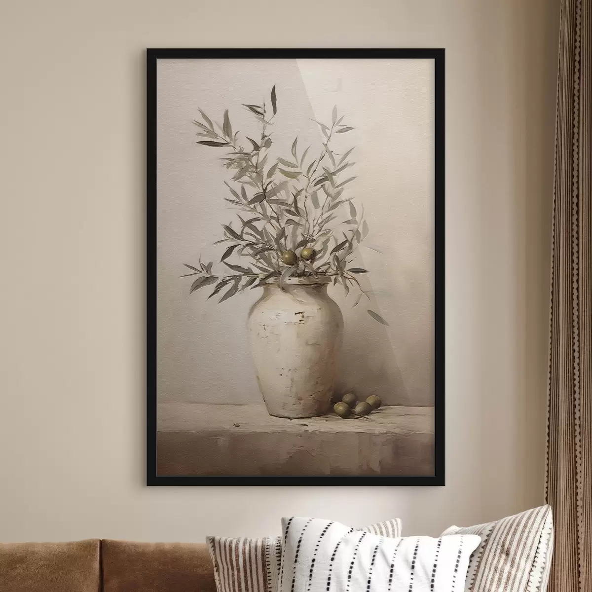 Poster Motifs de feuilles dans un vase f45382