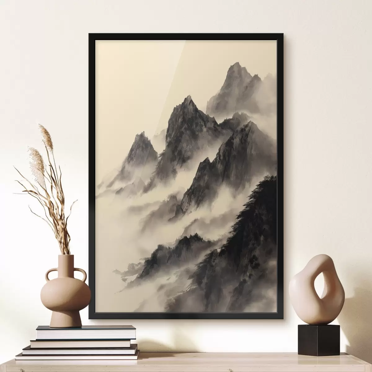 Poster Montagnes en style chinois f45383