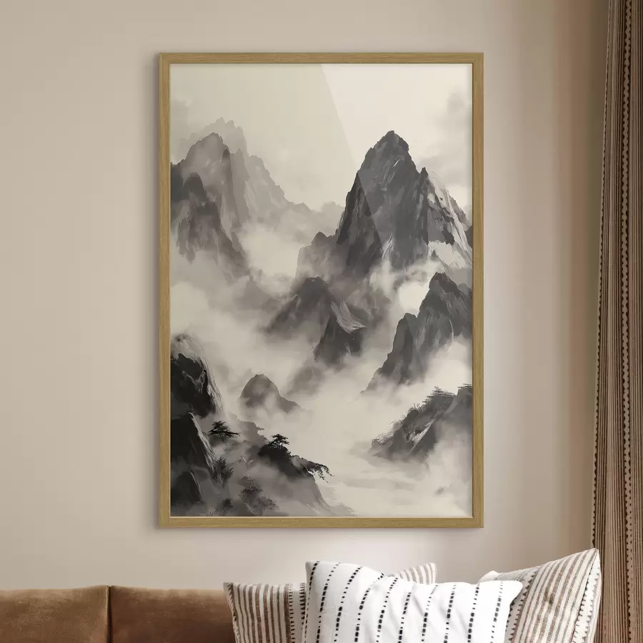 Papier peint Montagnes en style chinois f45384