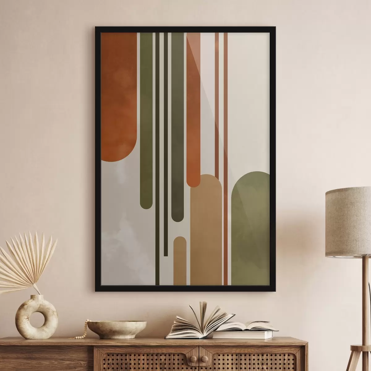 Poster Abstraction multicolore f45397