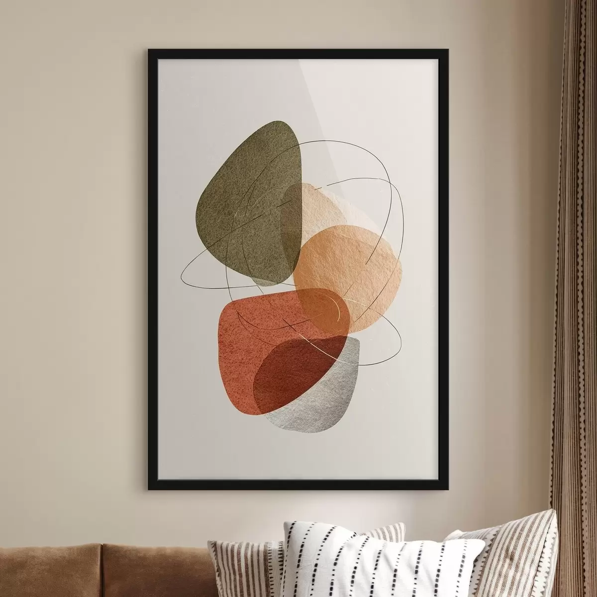 Poster Abstraction multicolore f45398
