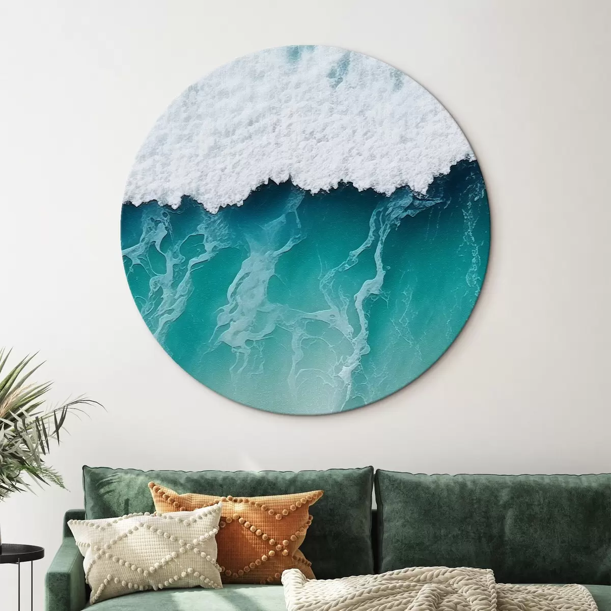 Tableaux rondes Vague de l'océan r45380