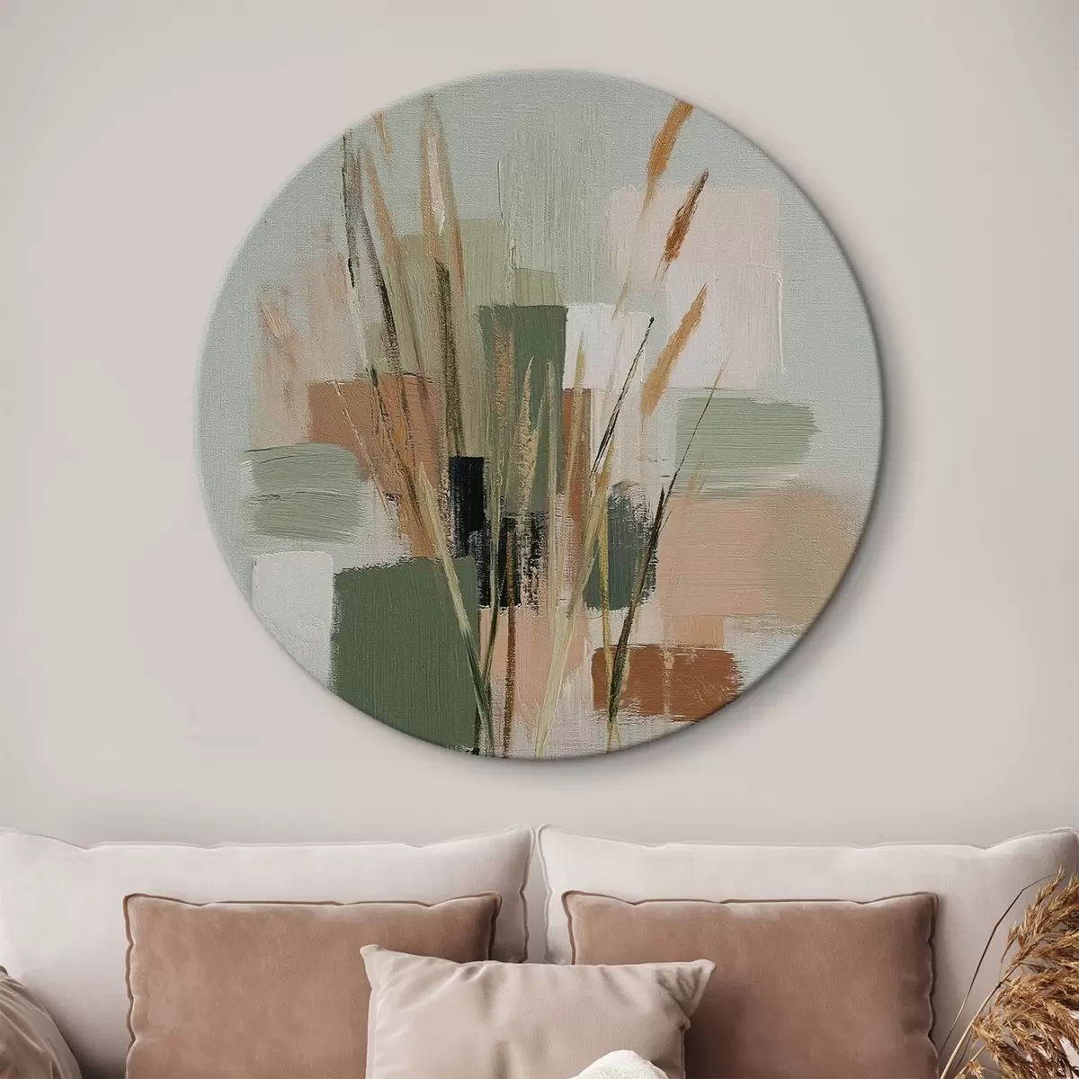 Tableaux rondes Composition abstraite r45385