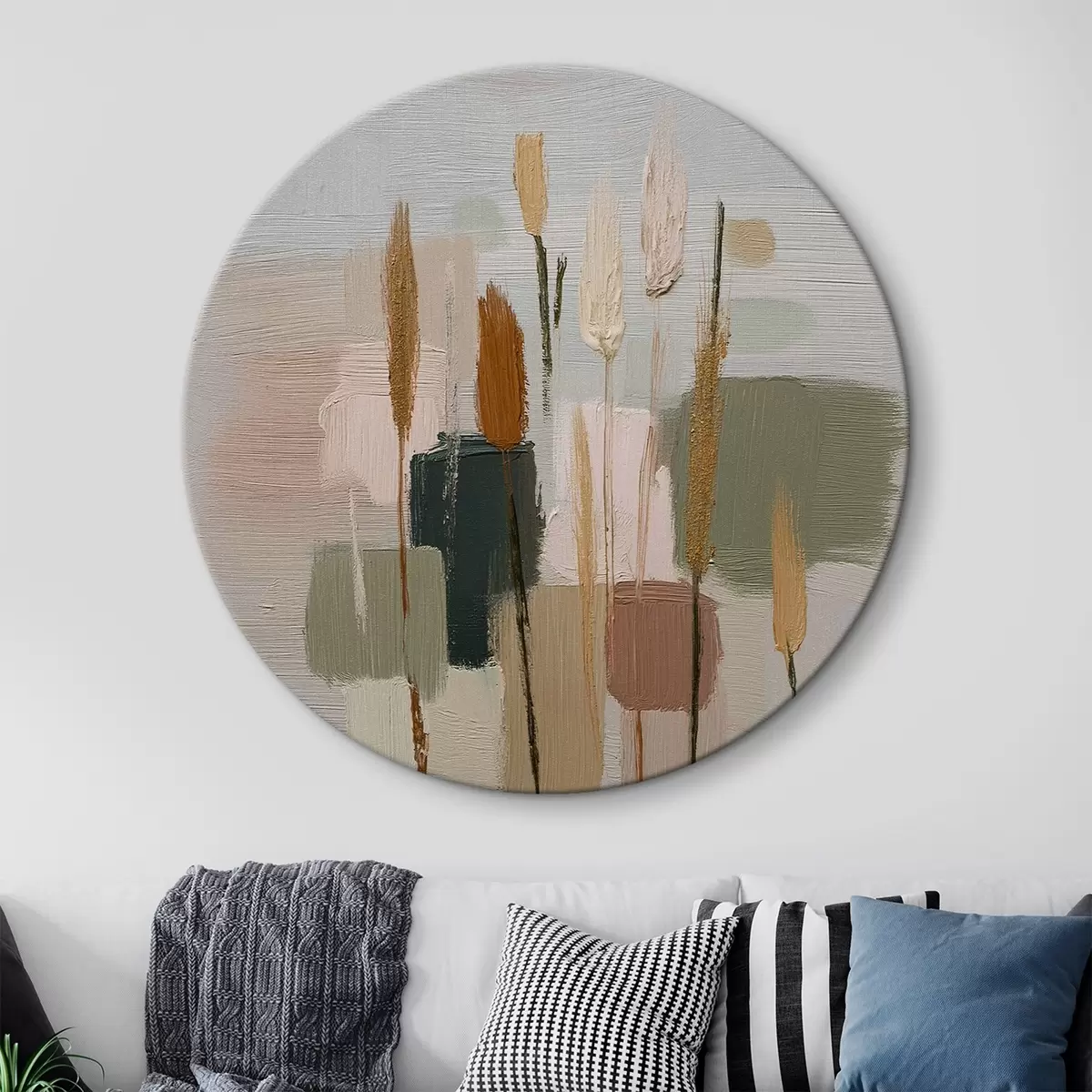 Tableaux rondes Composition abstraite r45387