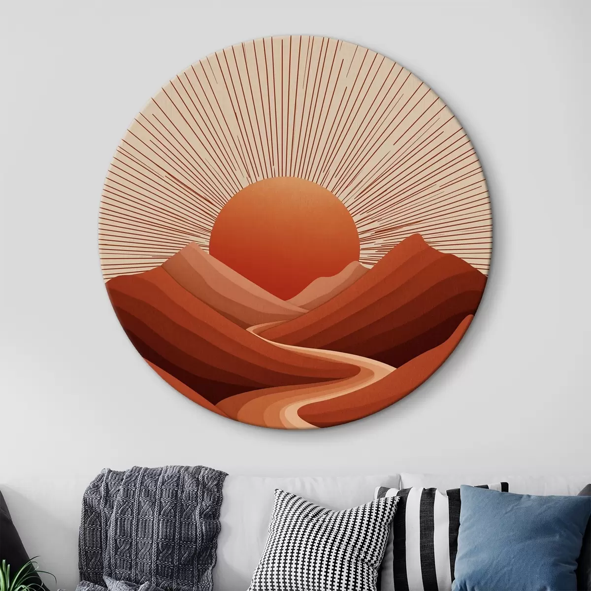 Tableaux rondes Soleil de l'après-midi r45405