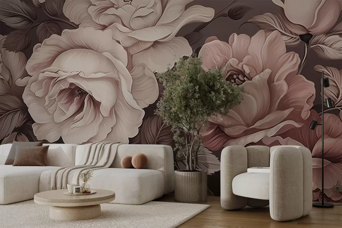Papier peint Pivoines w04378