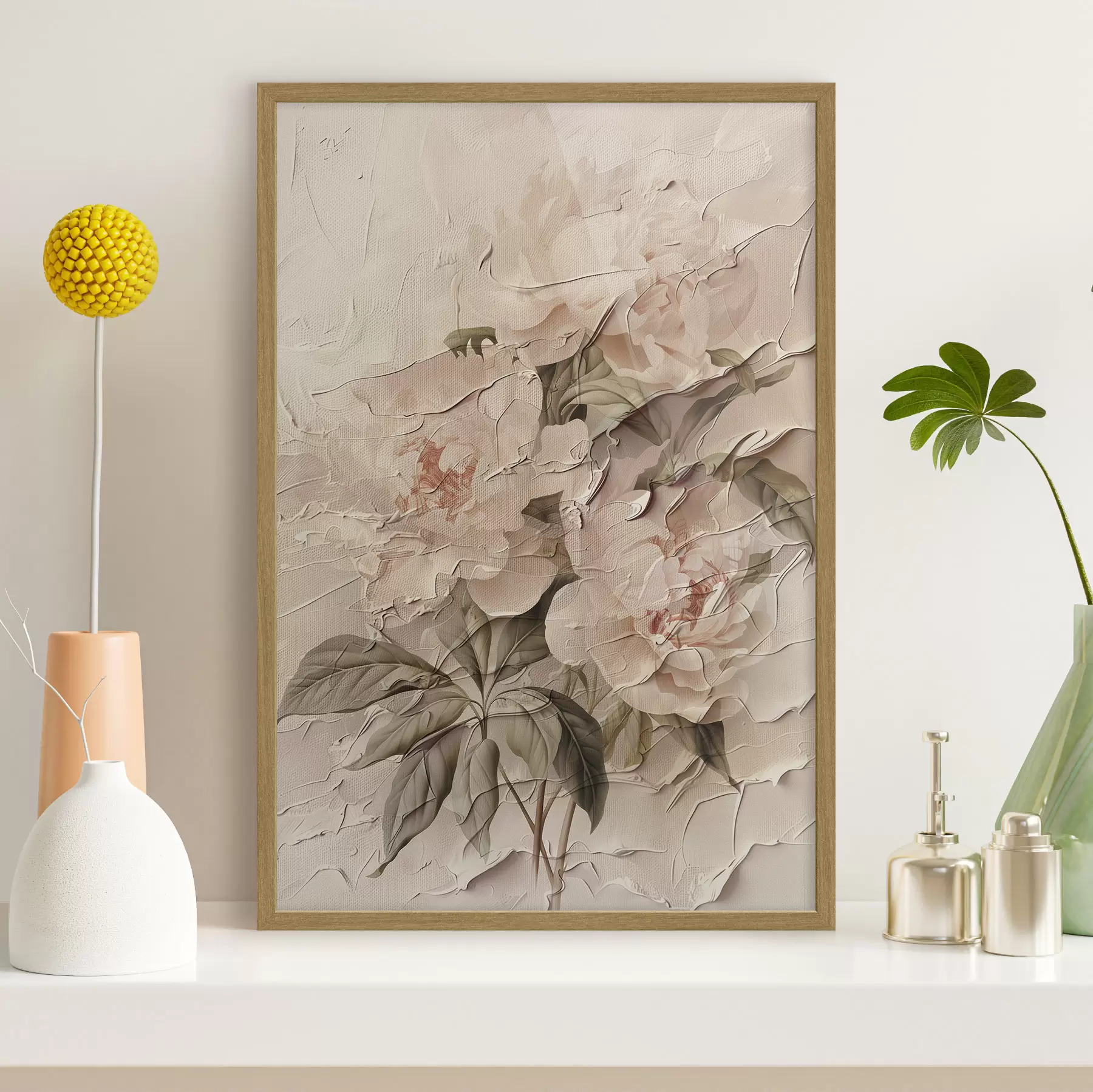Papier peint Pivoines et rythme f45336