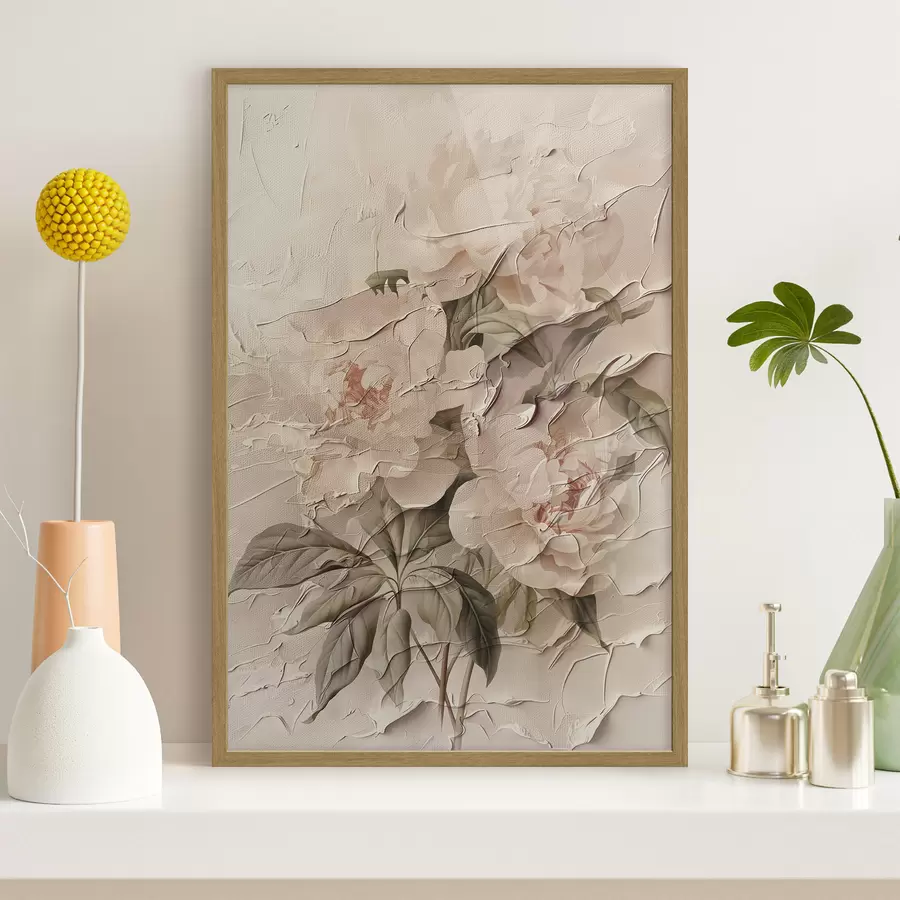 Papier peint Pivoines et rythme f45336