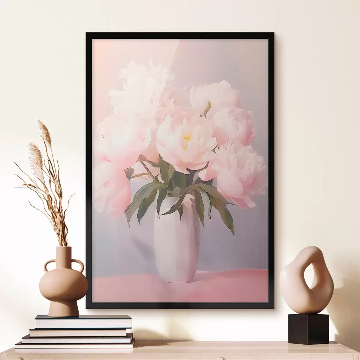 Poster Bouquet de pivoines dans un vase f45432