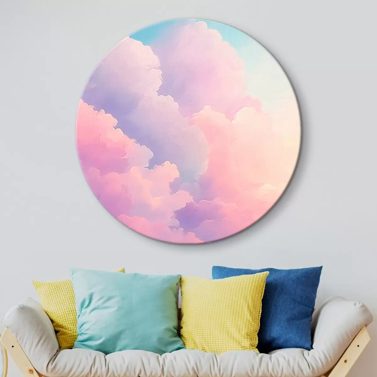 Tableaux rondes Nuages r45433