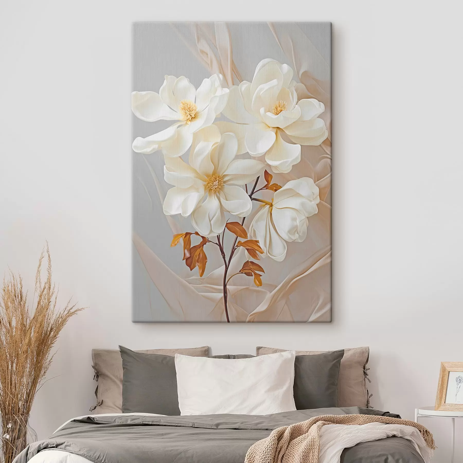 Tableau Fleurs abstraites délicates s45378