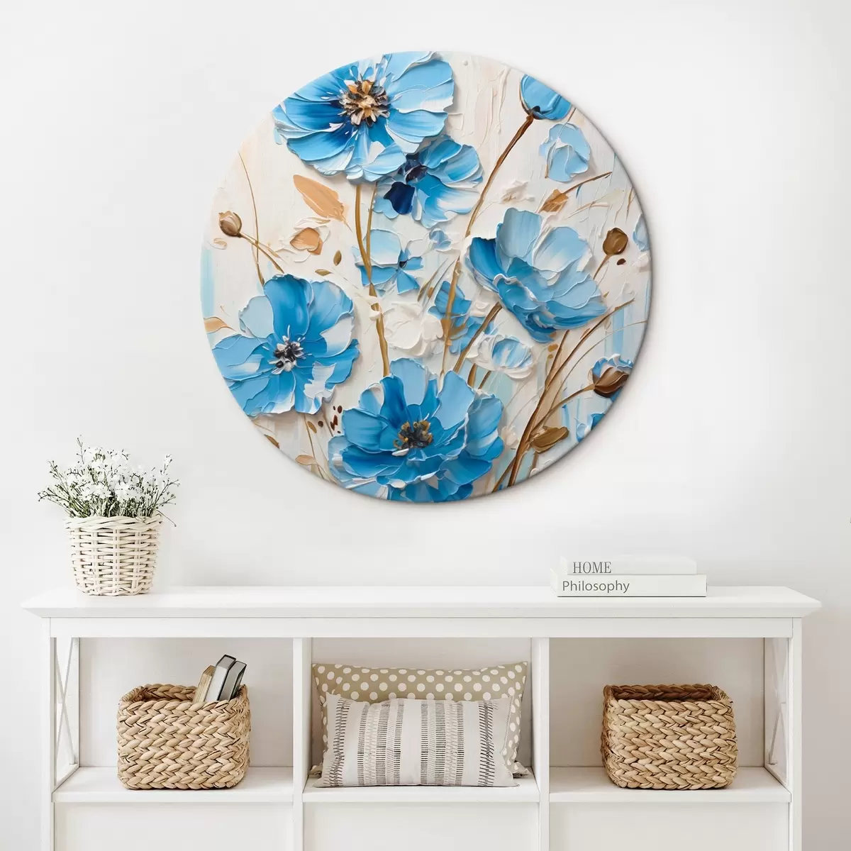 Tableaux rondes Fleurs r45363