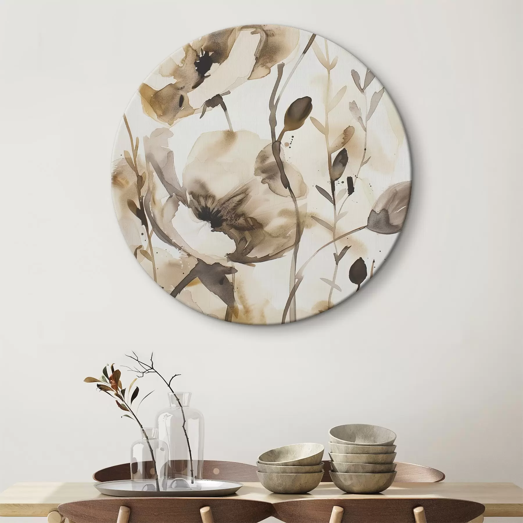 Tableau Fleurs en style aquarelle r45364