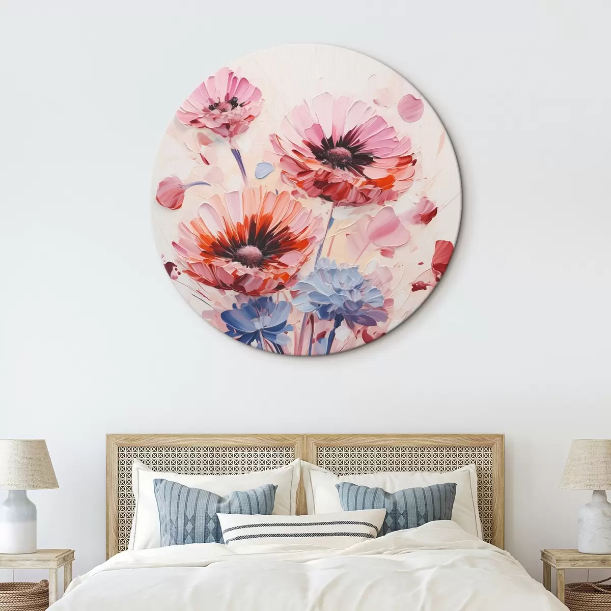 Tableaux rondes Fleurs r45373