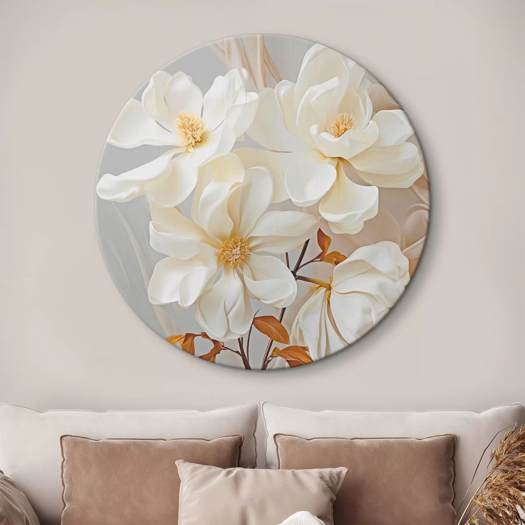 Tableau Fleurs abstraites délicates r45378