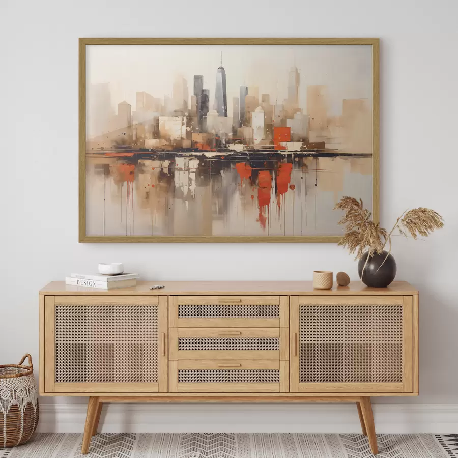 Papier peint Paysage urbain abstrait f45368