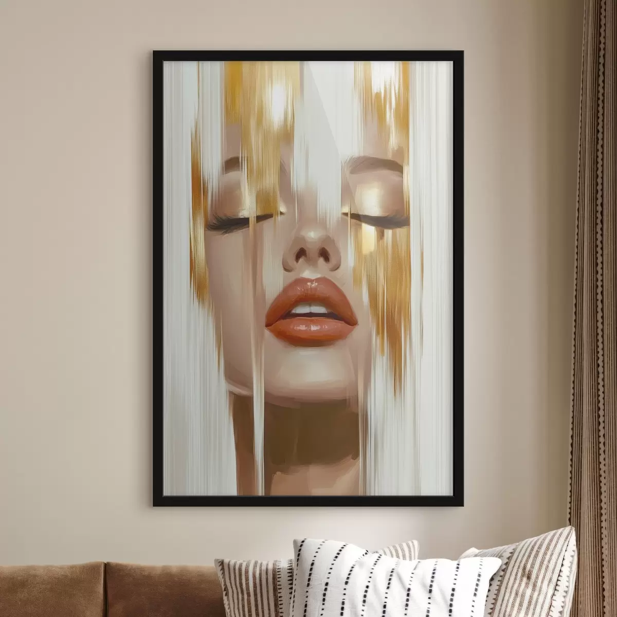 Poster Portrait abstrait d'une femme f45374
